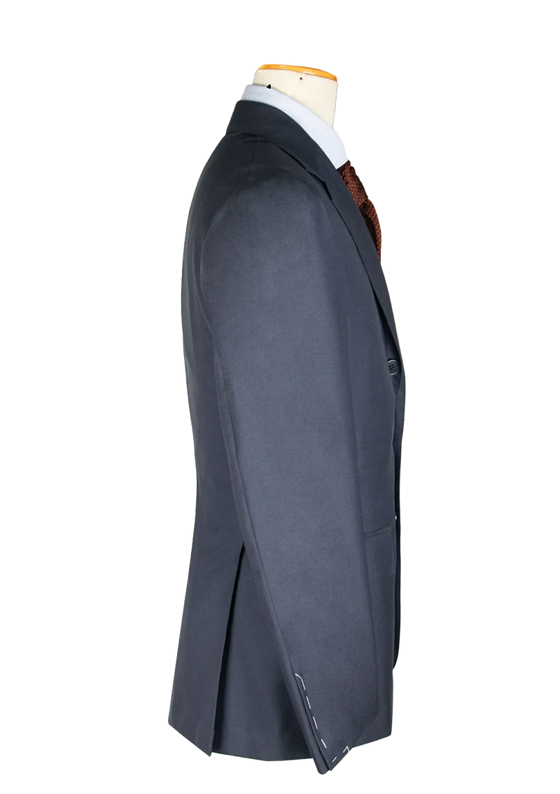 Blue Light Wool Unstructured Blazer