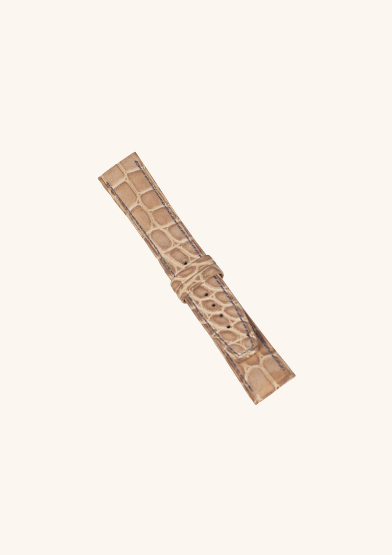 Beige Alligator Watch Strap