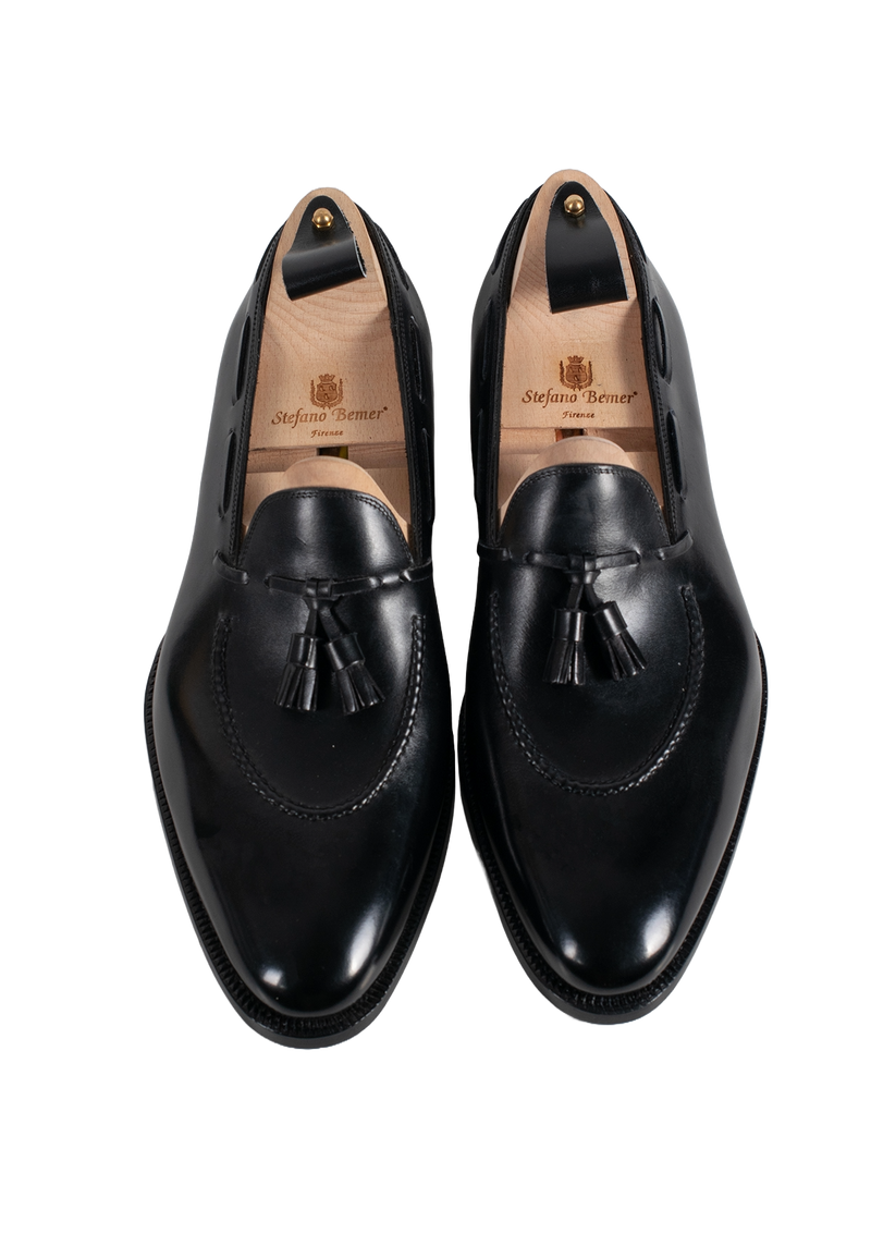 Black Tassel Loafers