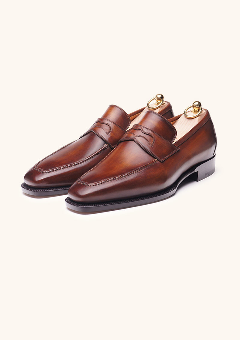Brown Traditional Penny Loafers
