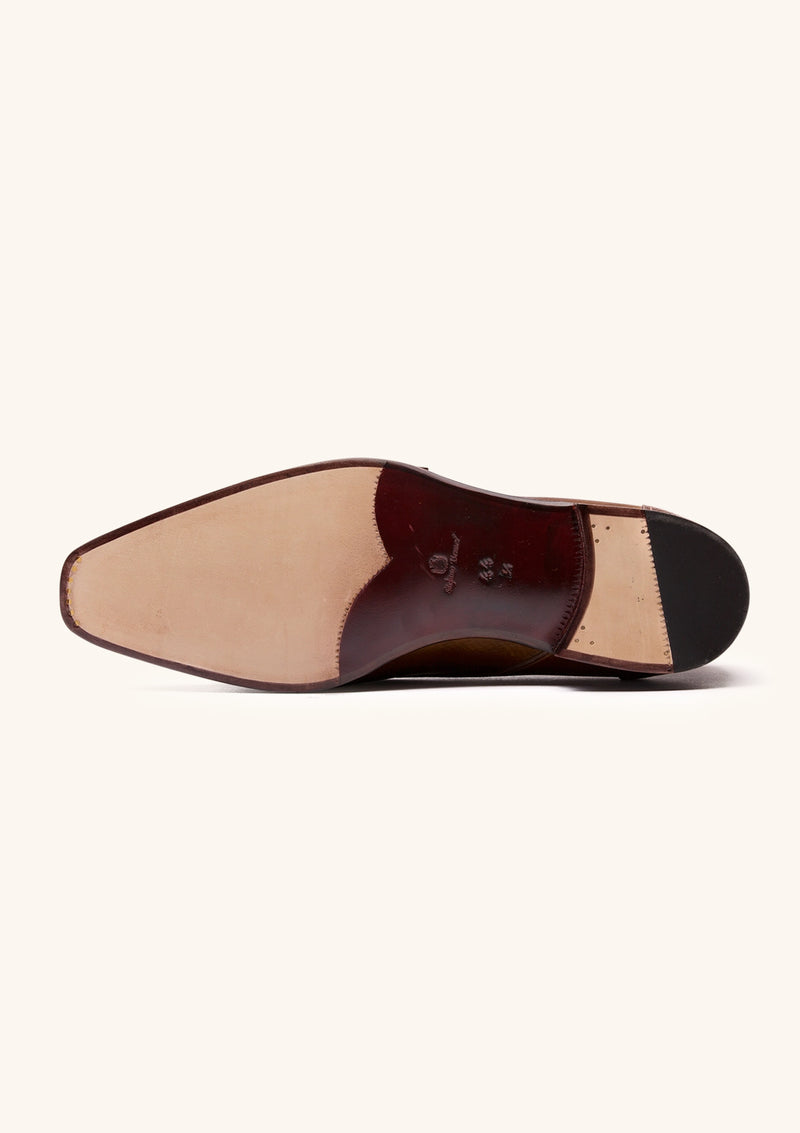 Tan Double Monk Strap Shoes