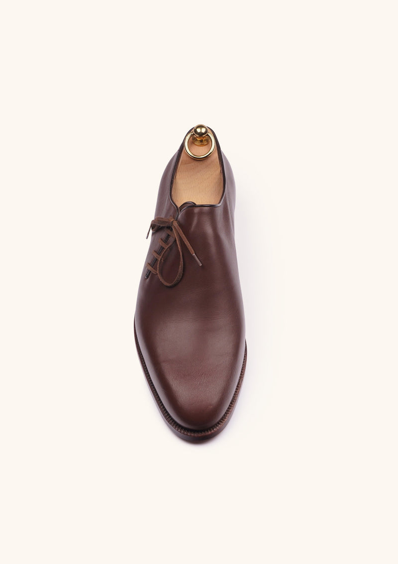 Brown Side-lace Oxford Shoes