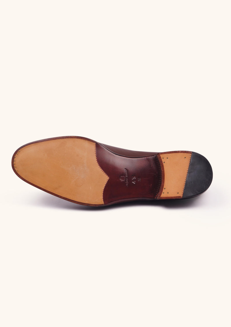 Brown Side-lace Oxford Shoes