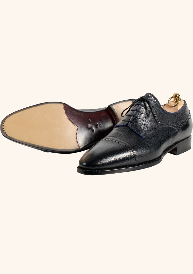 Blue Full Brogue Derbies