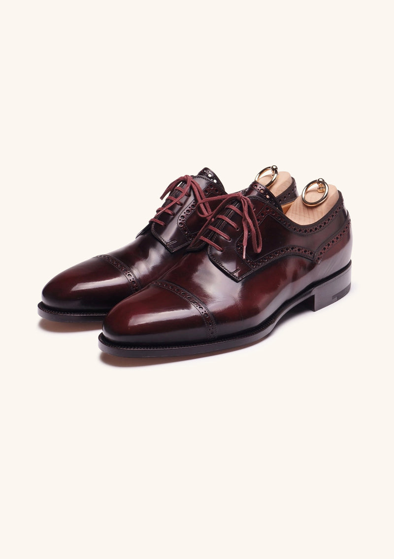 Burgundy Cap toe Derby Brogues