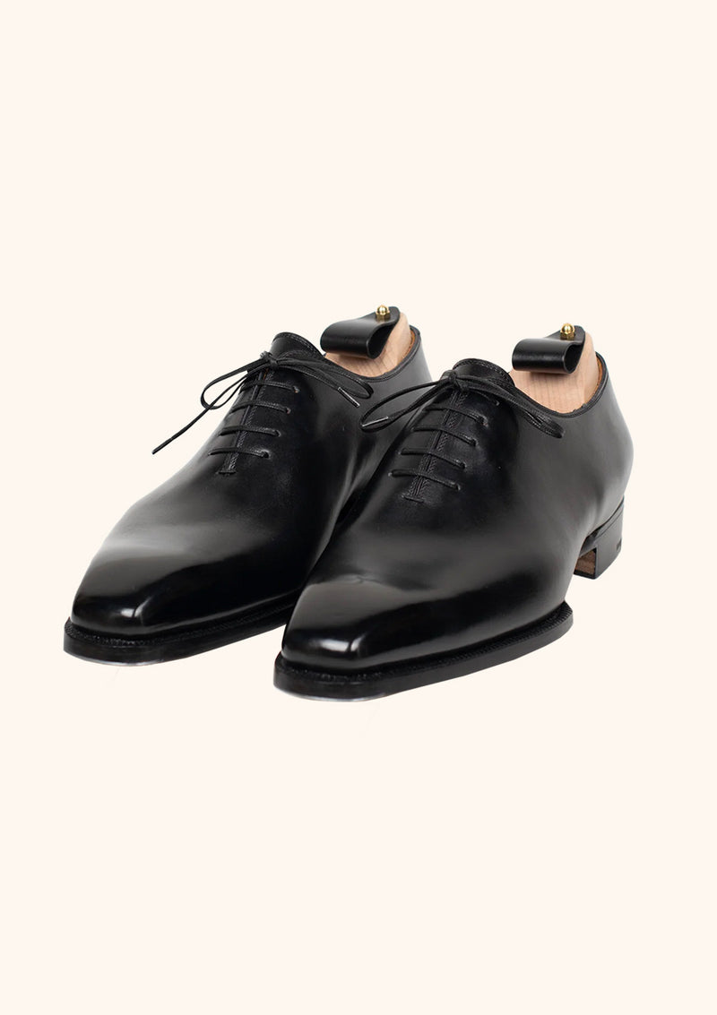 Wholecut Oxfords in Black Calf