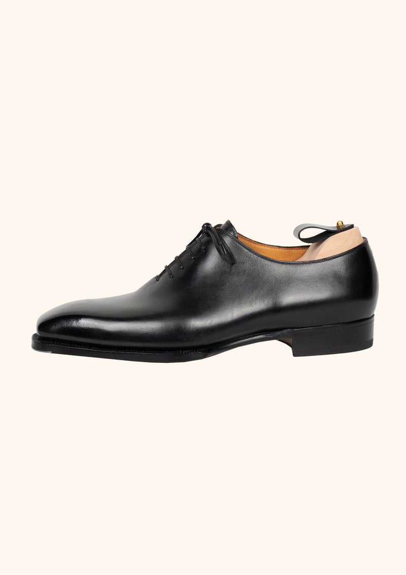 Wholecut Oxfords in Black Calf