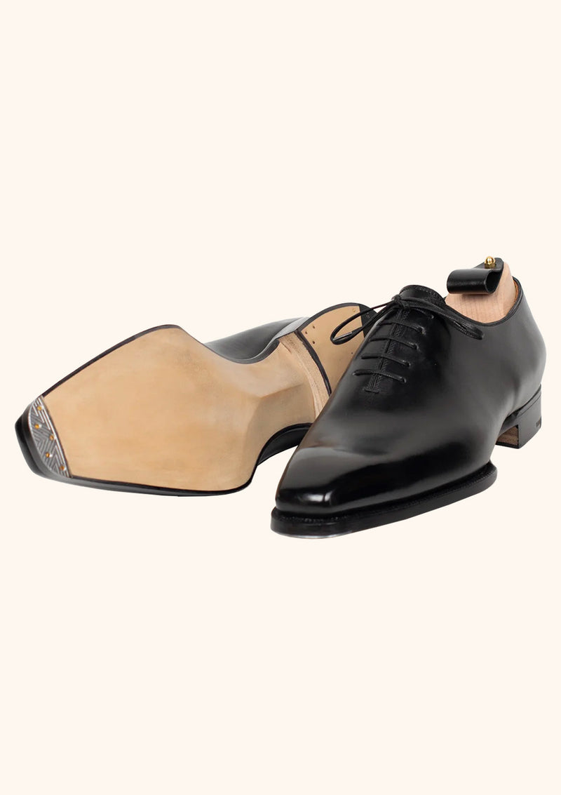 Wholecut Oxfords in Black Calf