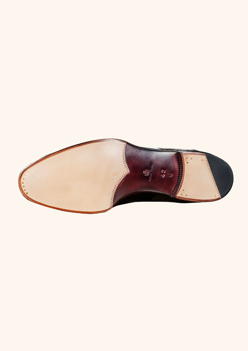 Dark Brown Oxford with Shark Saddle