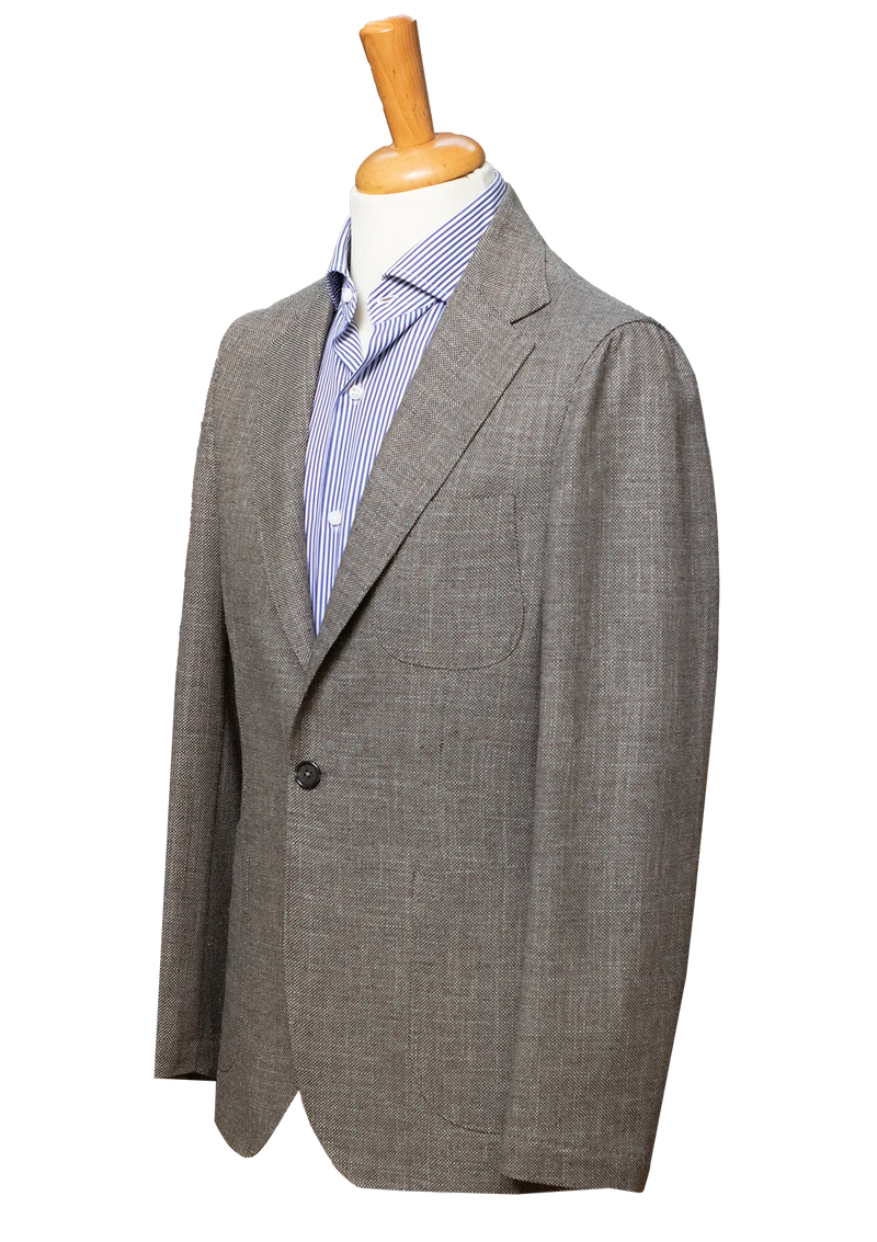Grey Textured Overshirt Jacket