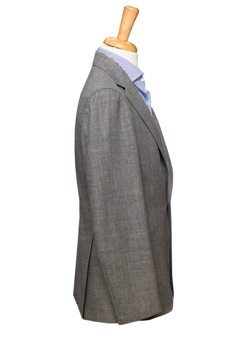 Grey Textured Overshirt Jacket