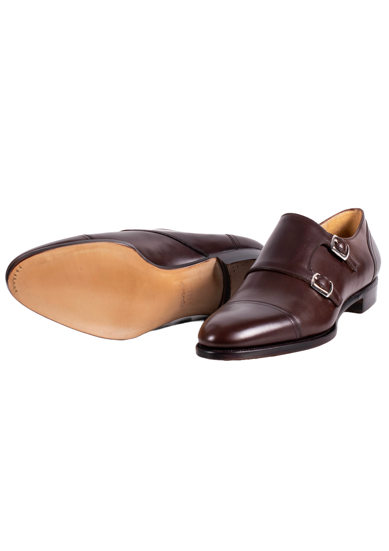 Chocolate Brown Double Monkstraps