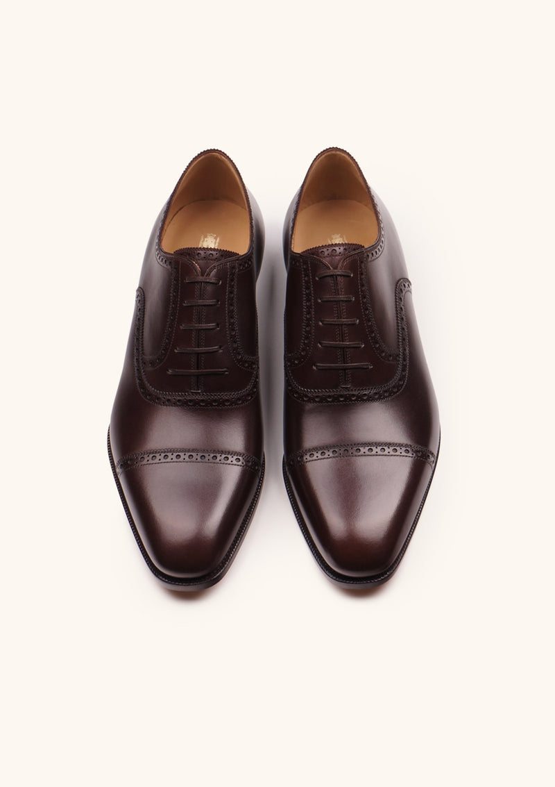 Dark Brown Cap toe Oxfords