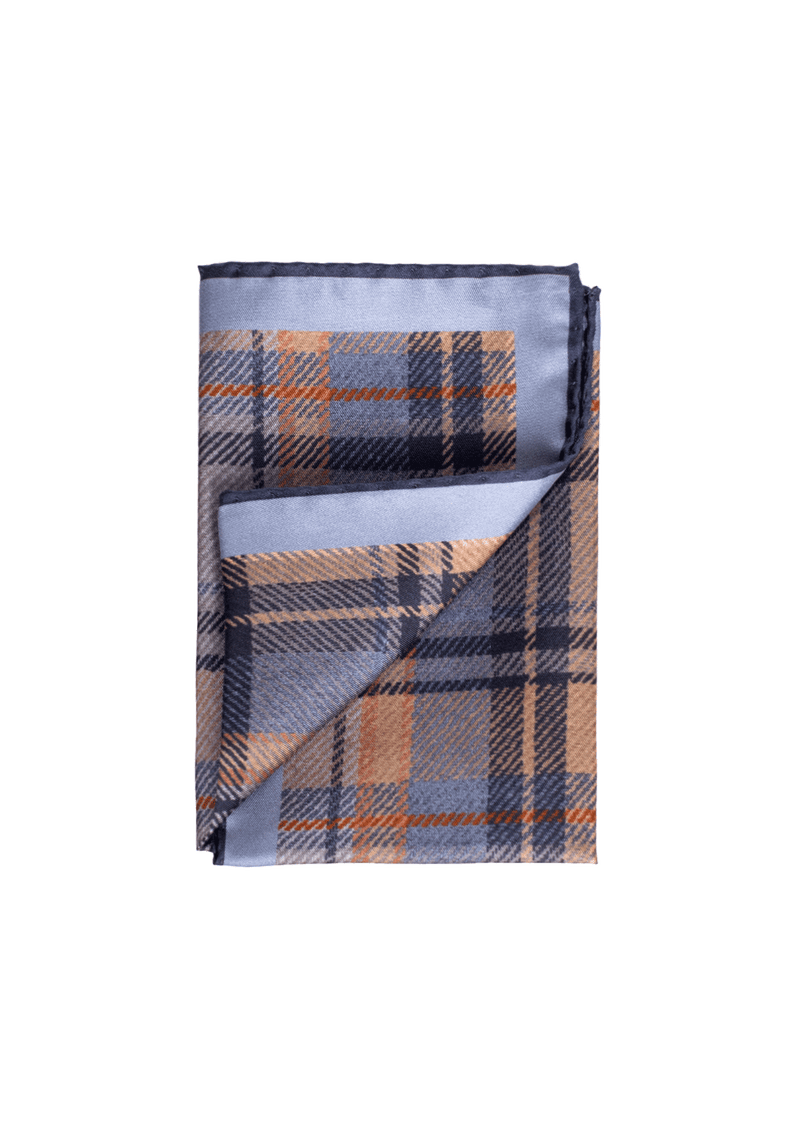 Two Toned Check Pocket Square