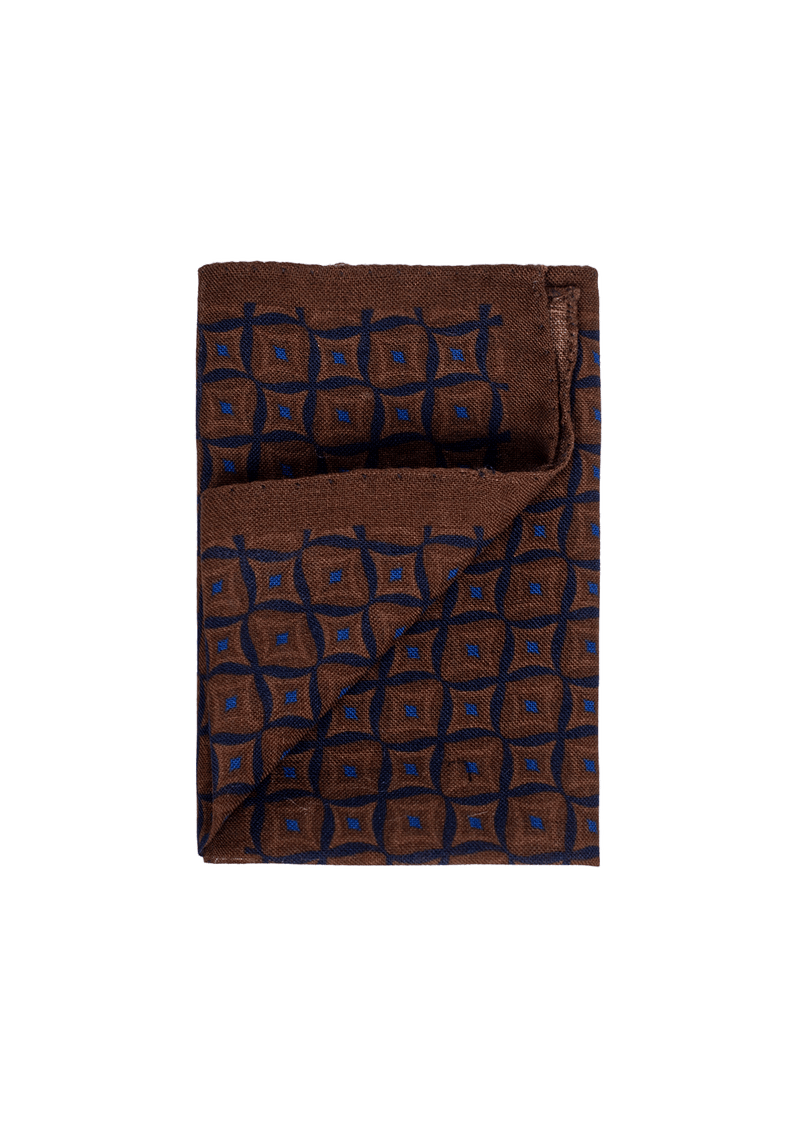 Geometric Diamond Pattern Pocket Square