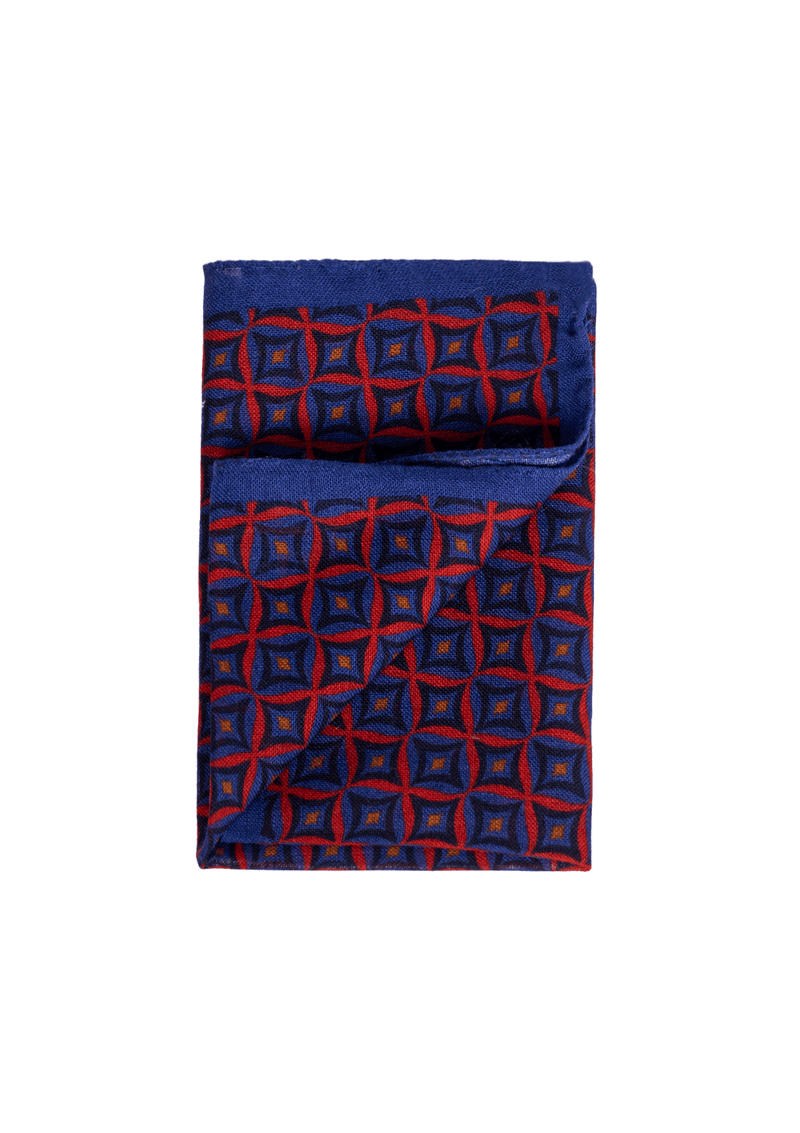 Geometric Diamond Pattern Pocket Square