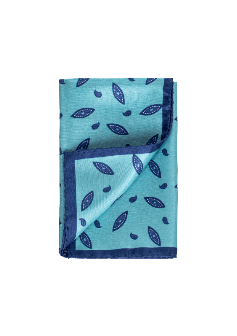 Leaf Print Pocket Square