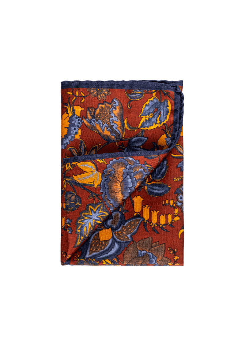 Flower Pattern Pocket Square