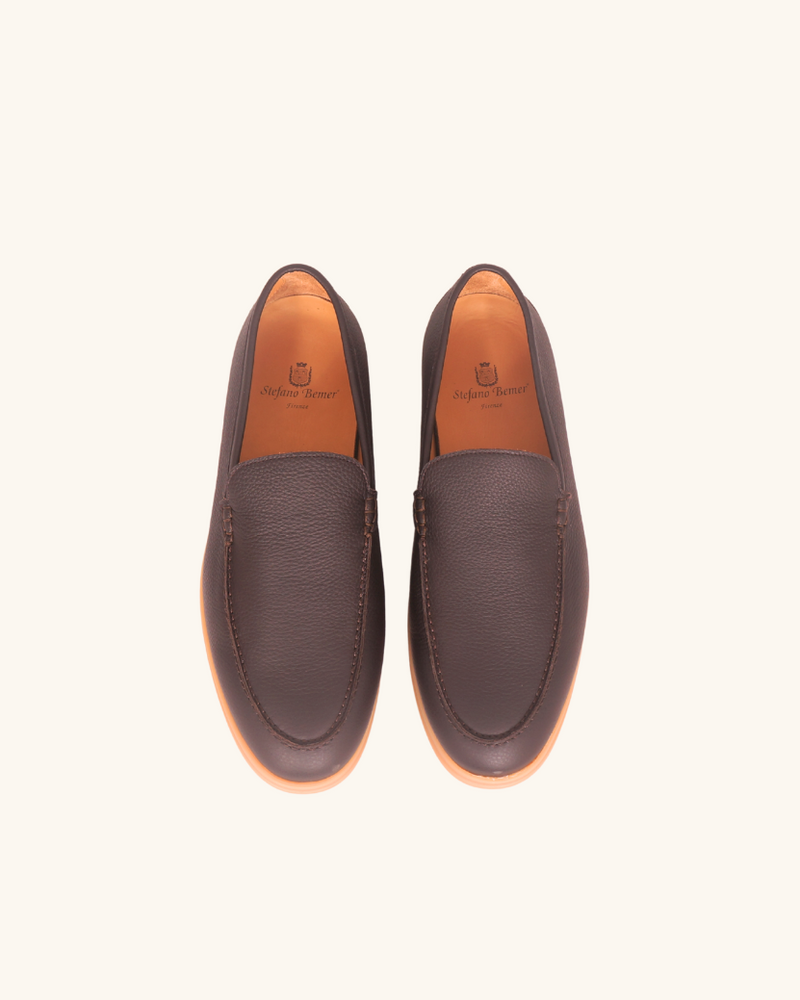 Brown Deerskin Bemer Walk Loafers