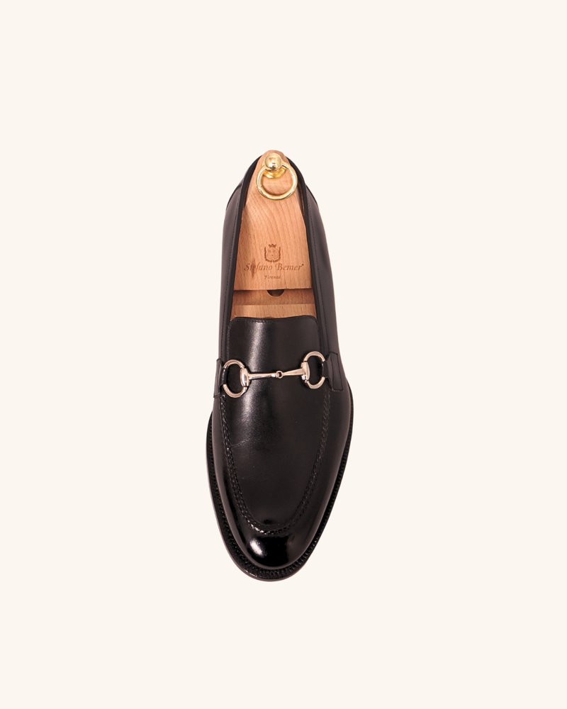 Black Horsebit Loafers