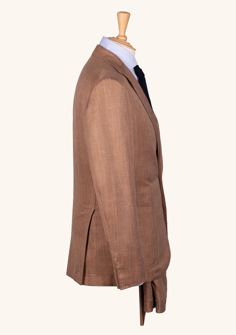 Light Brown Wool Single-Breasted Suit