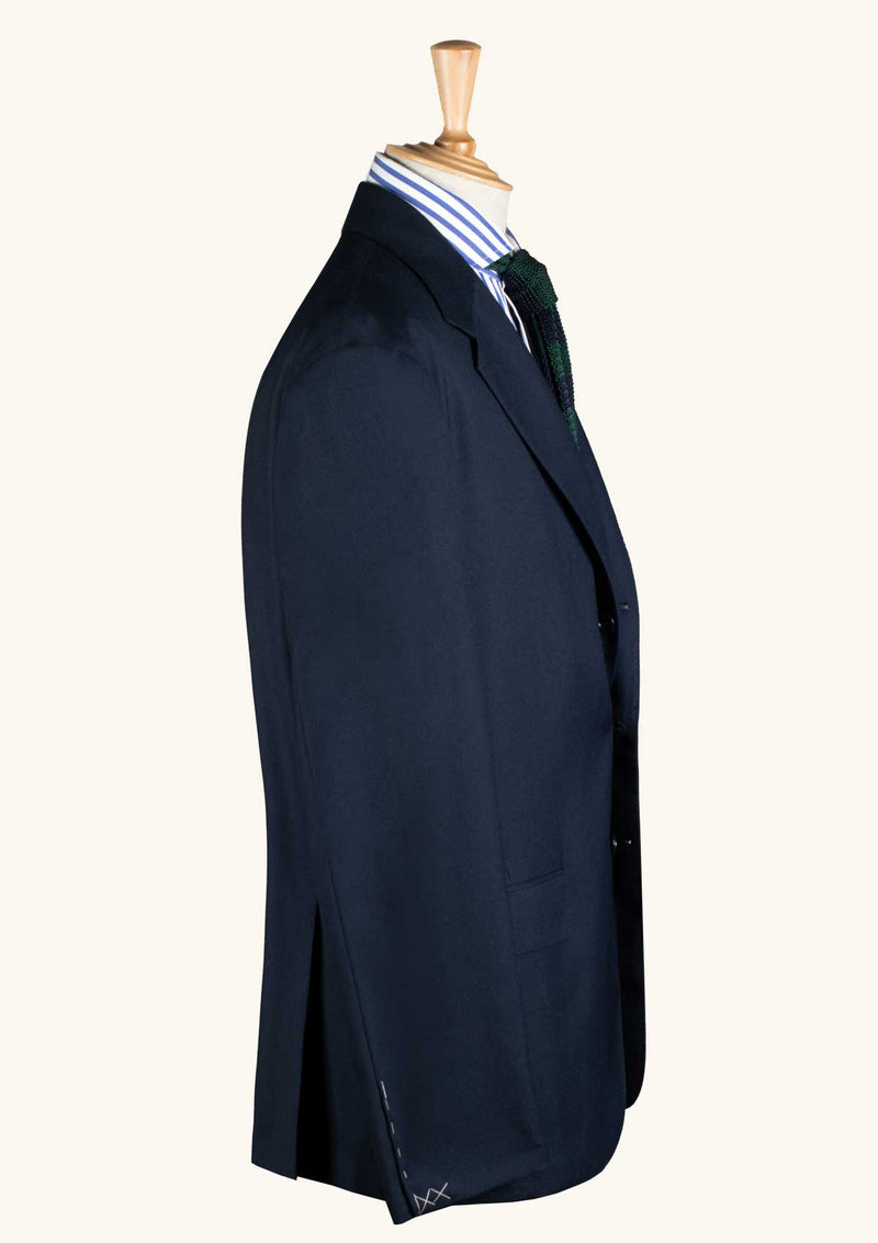 Blue Gabardine Unstructured Blazer
