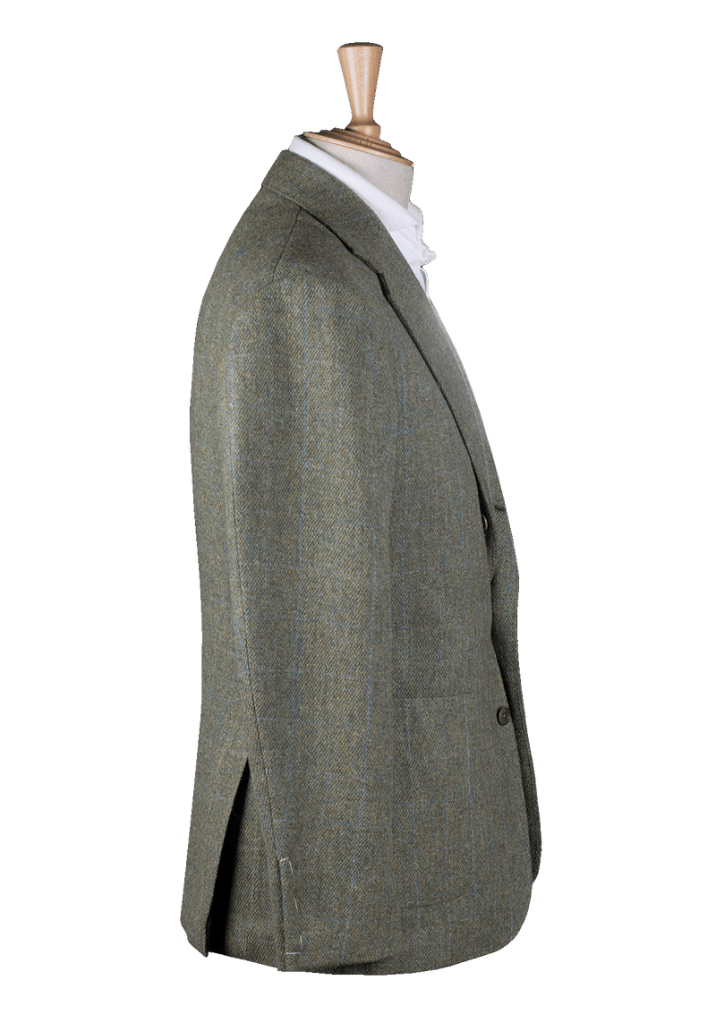 Green Wool Unstructured Jacket