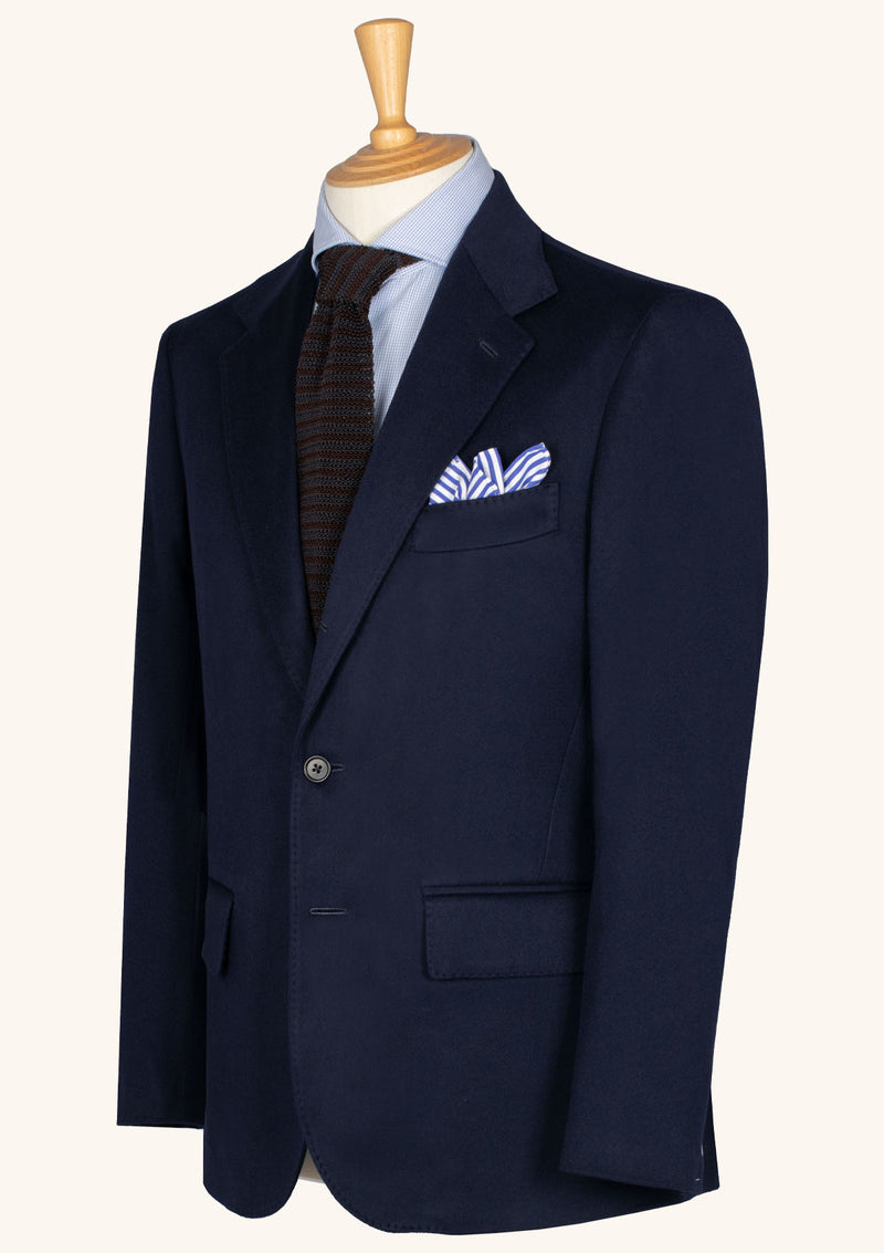 Blue Cashmere Blend Jacket