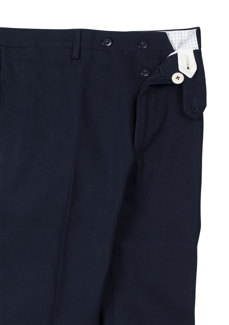 Blue Fustagno Cotton Trousers