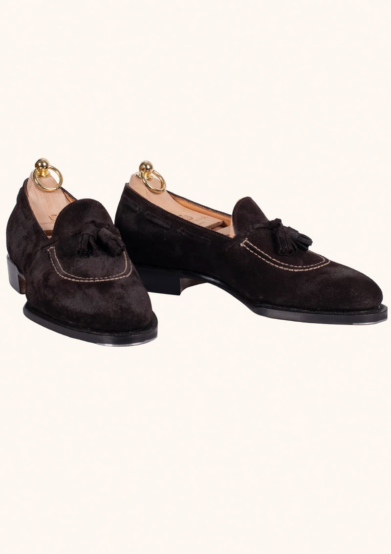 Dark Brown Suede Loafers