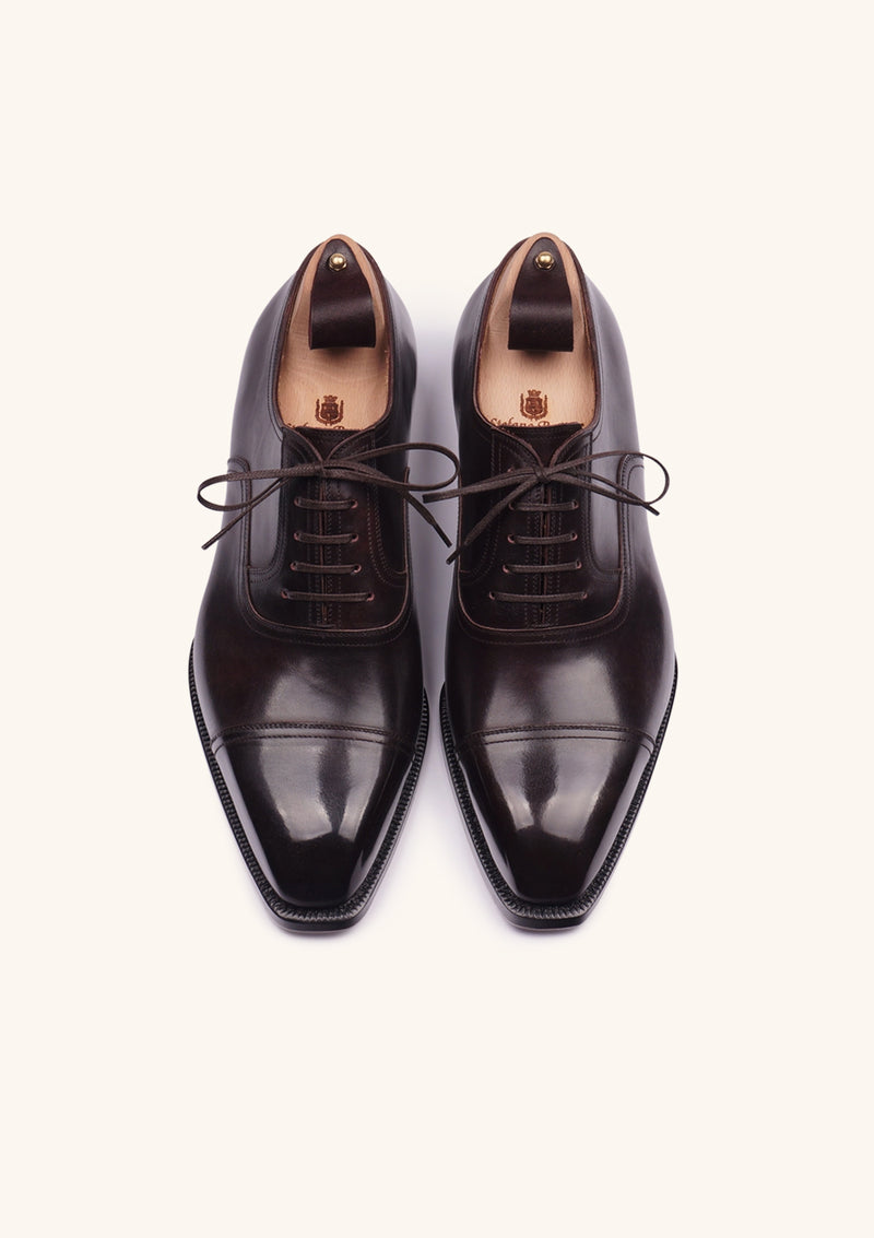 Dark Brown Cap Toe Oxfords