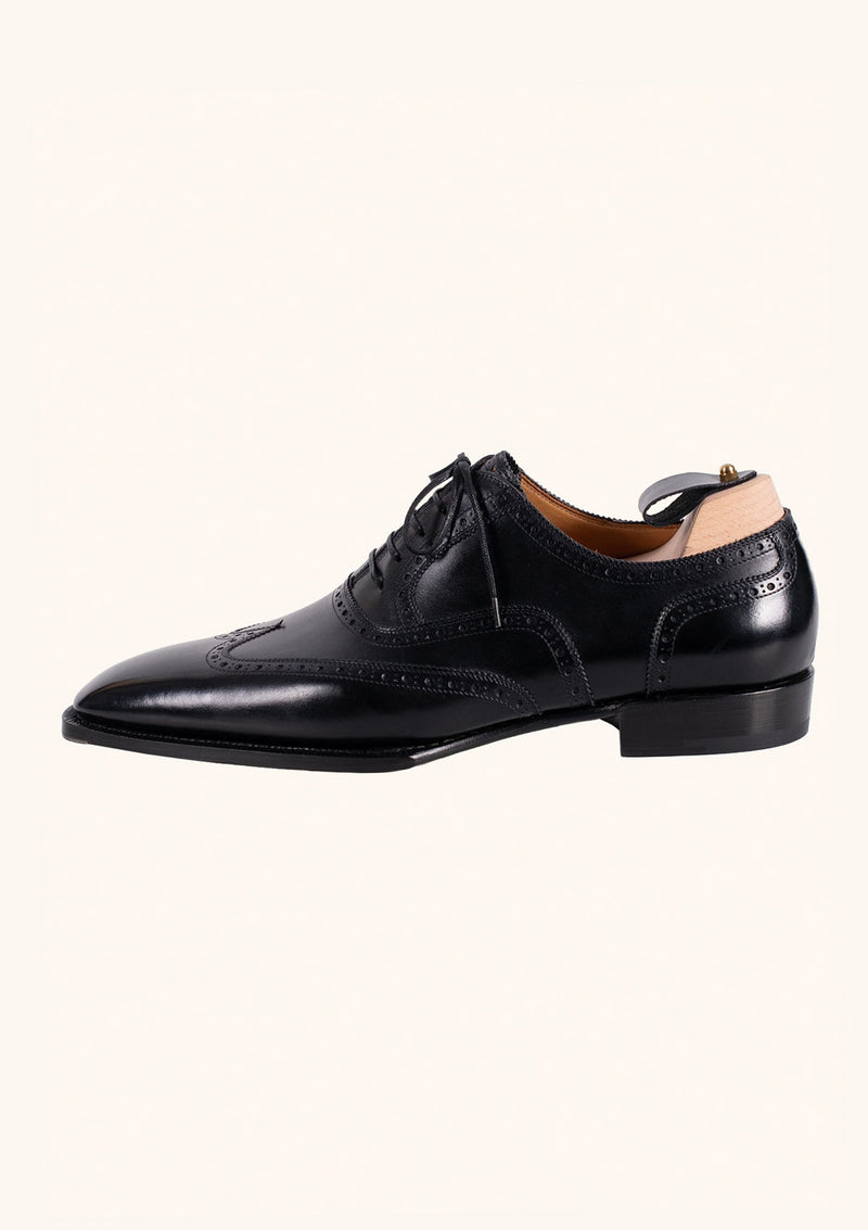 Black Brogued Wingtip Oxfords