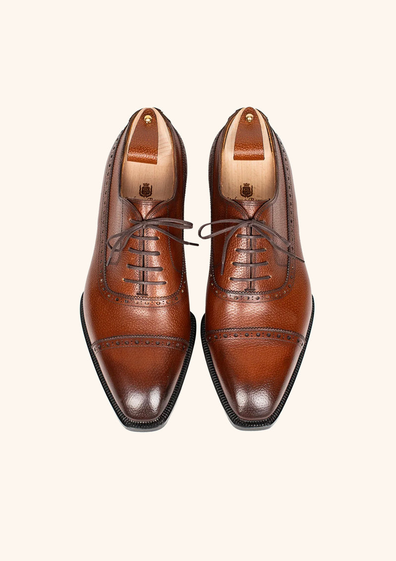Light Brown Oxford with Brogued Cap Toe