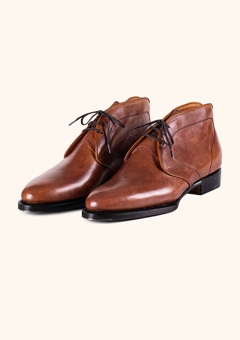 Tan Brown Chukka Boots with Rubber Sole