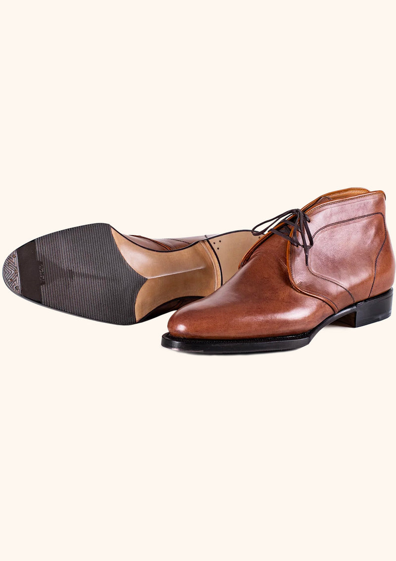 Tan Brown Chukka Boots with Rubber Sole