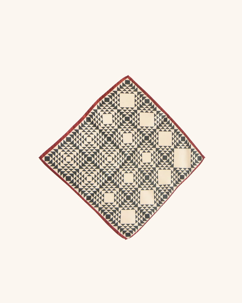 Geometric Print Pocket Square