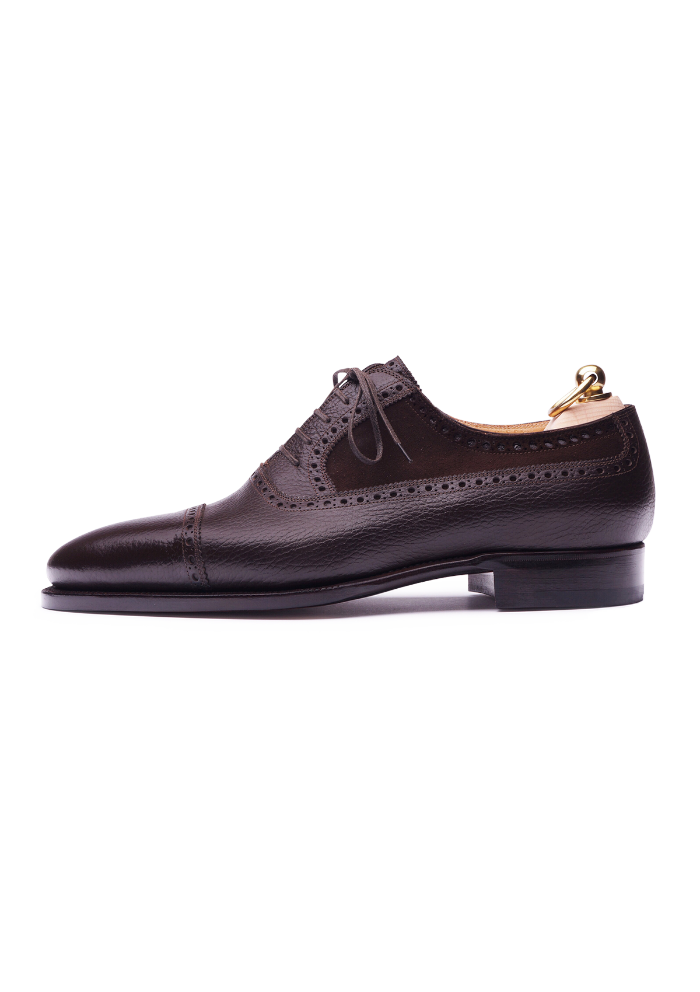Dark Brown Balmoral Oxford Shoes