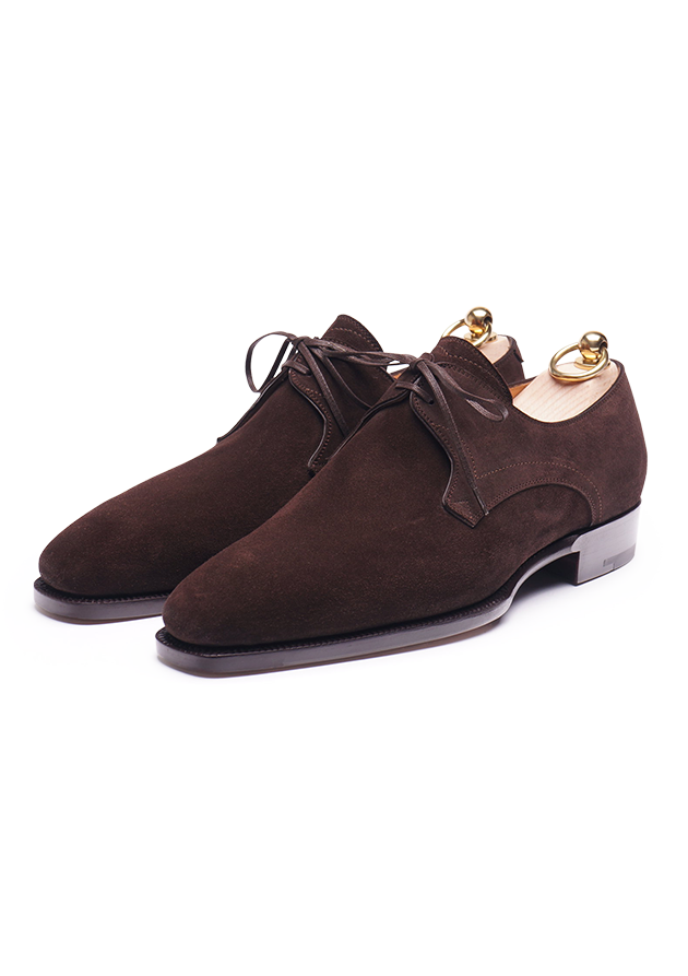 Dark Brown Two Eyeleys Derby Shoes