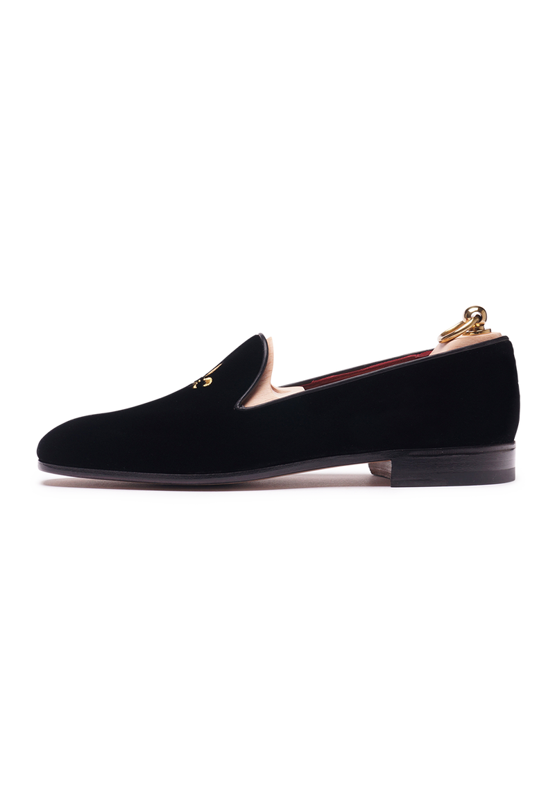 Blue Velvet Men's Slippers