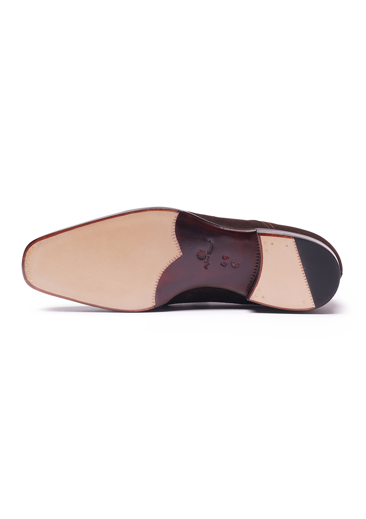 Dark Brown Two Eyeleys Derby Shoes