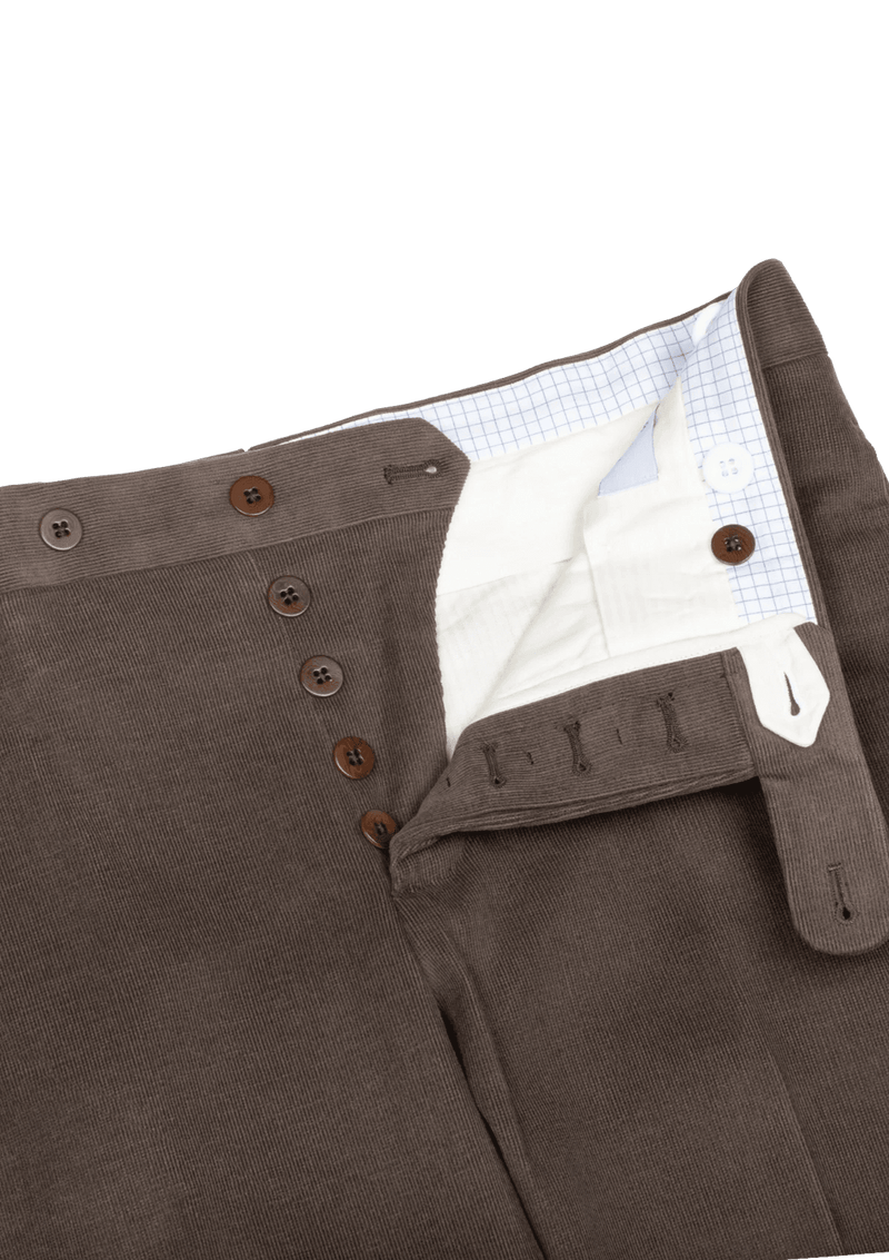 Brown Men's Light Velvet Trousers