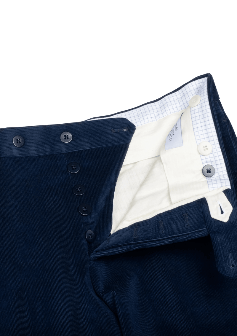 Blue Men's Corduroy Trousers