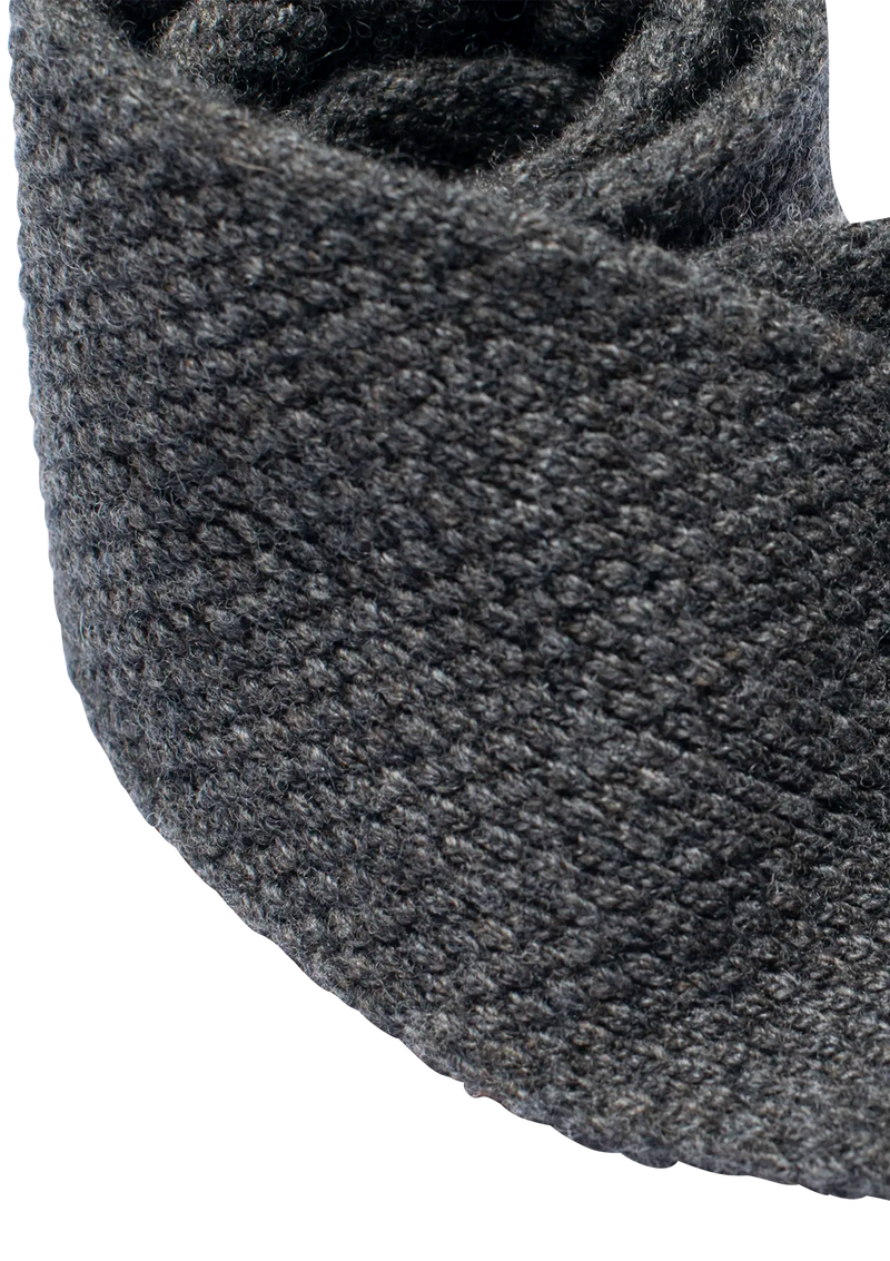 Anthracite Grey Wool Maglia Tie
