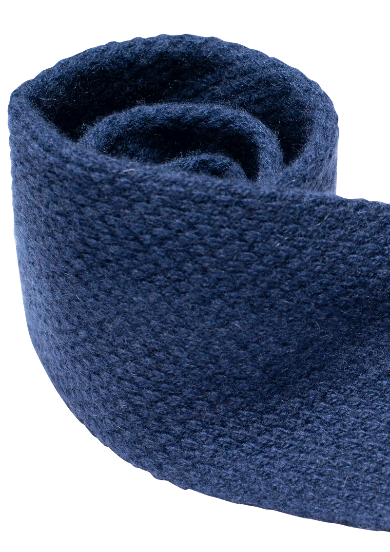 Dark Azure Wool Maglia Tie