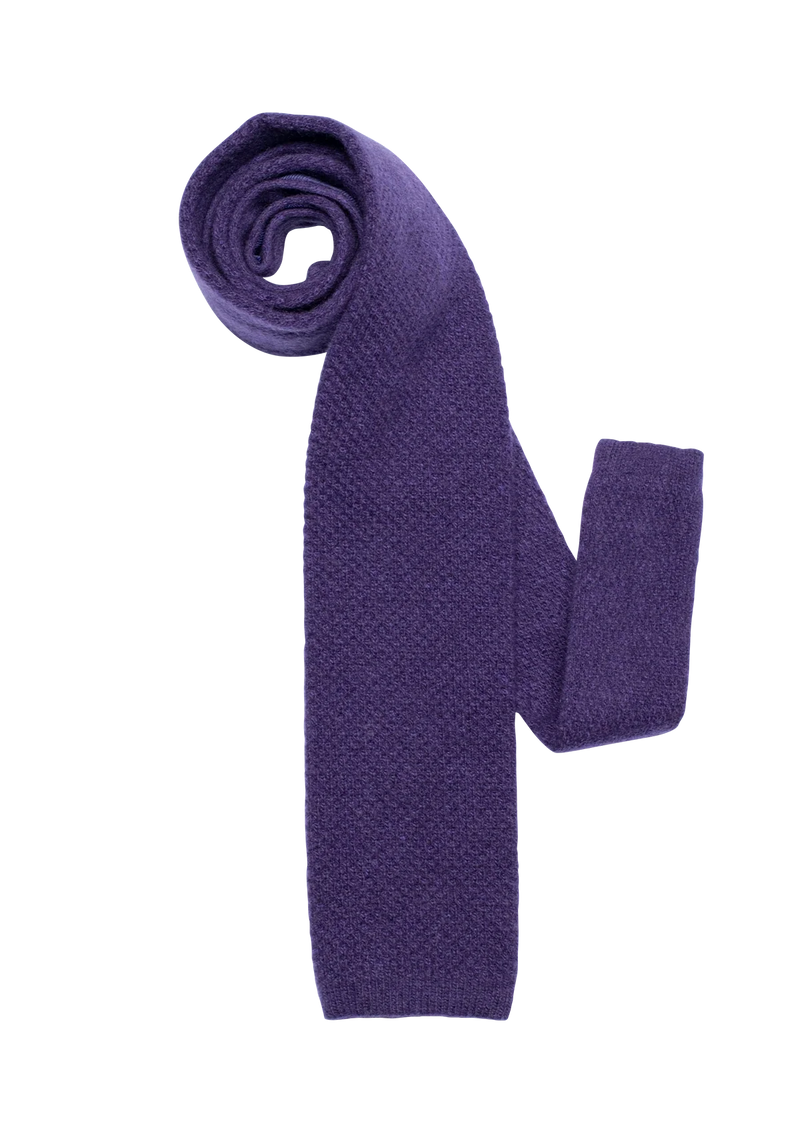 Purple Wool Maglia Tie
