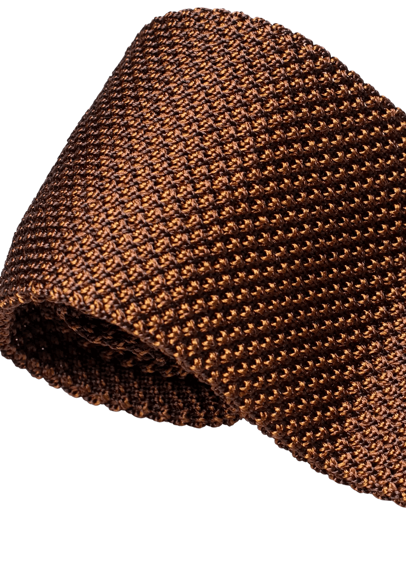 Brown Palette Silk Maglia Tie, P02