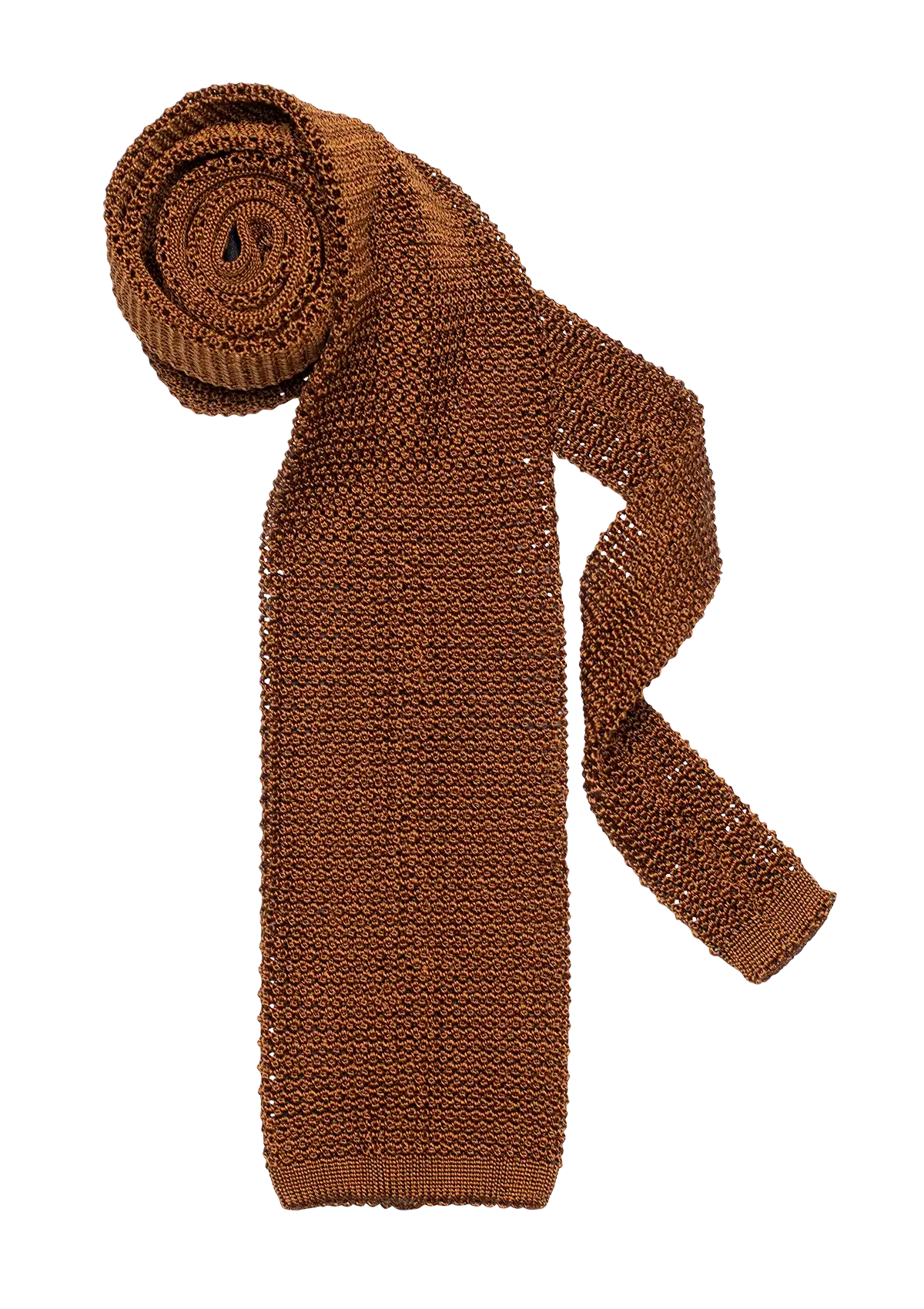 Rust Silk Maglia Tie