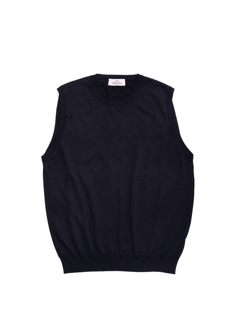 Blue Cotton Waistcoat