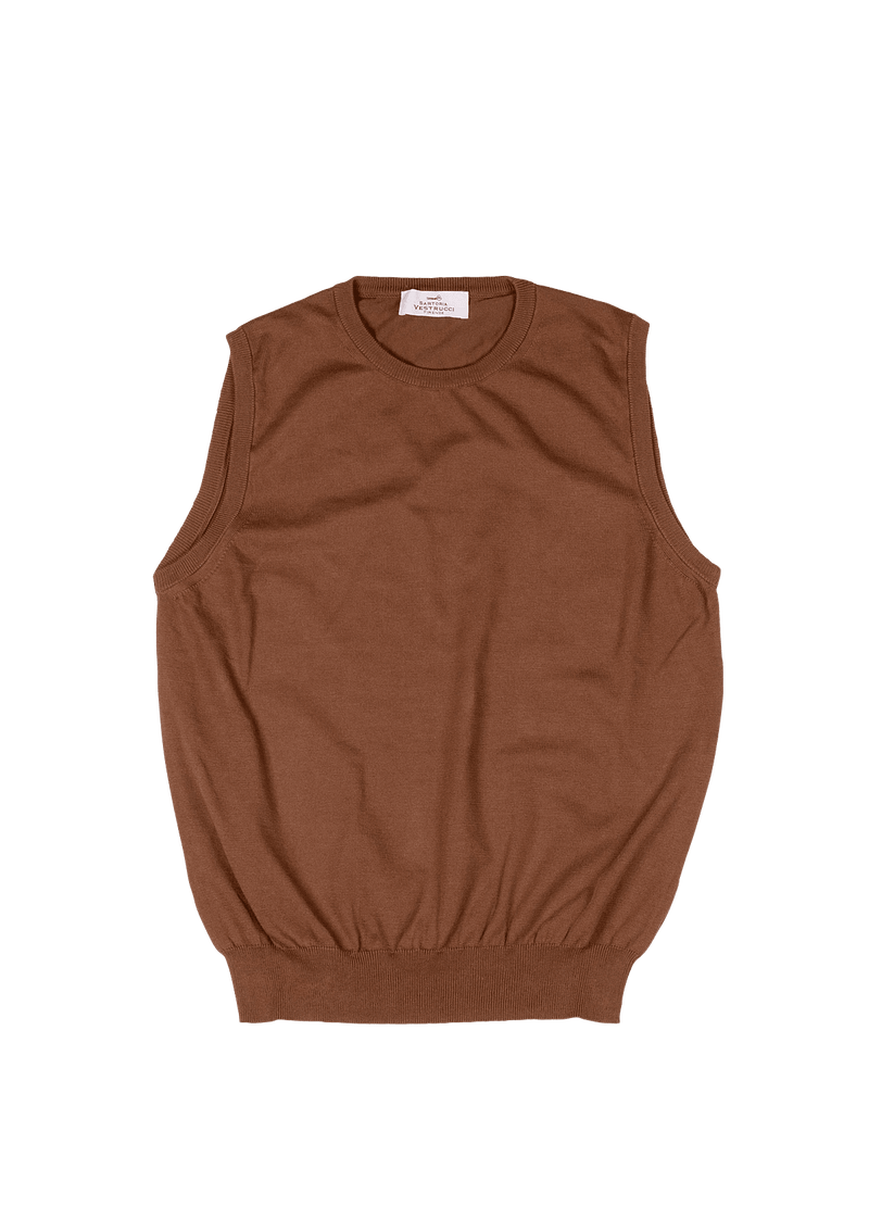 Middle brown Cotton Waistcoat