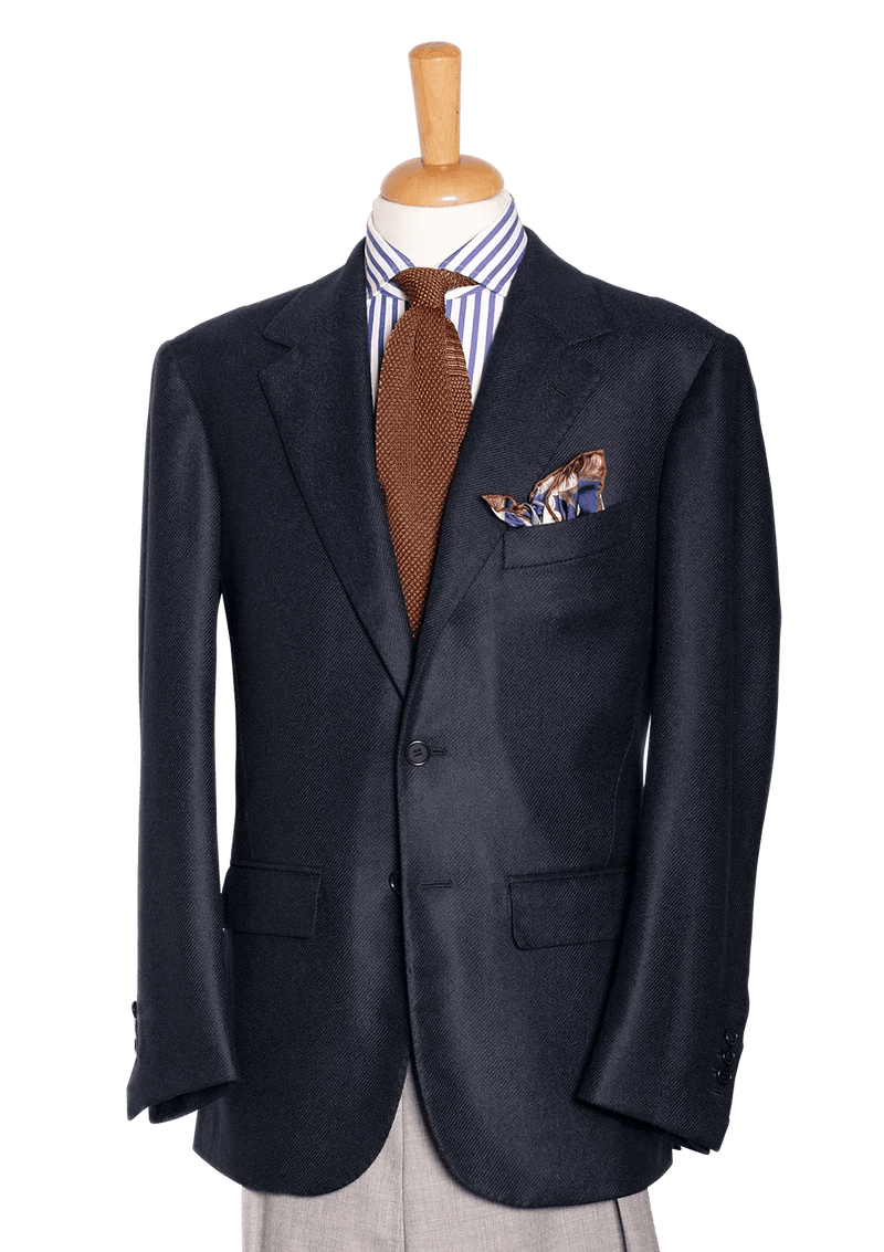 Men's Dark Blue Cashmere Blazer